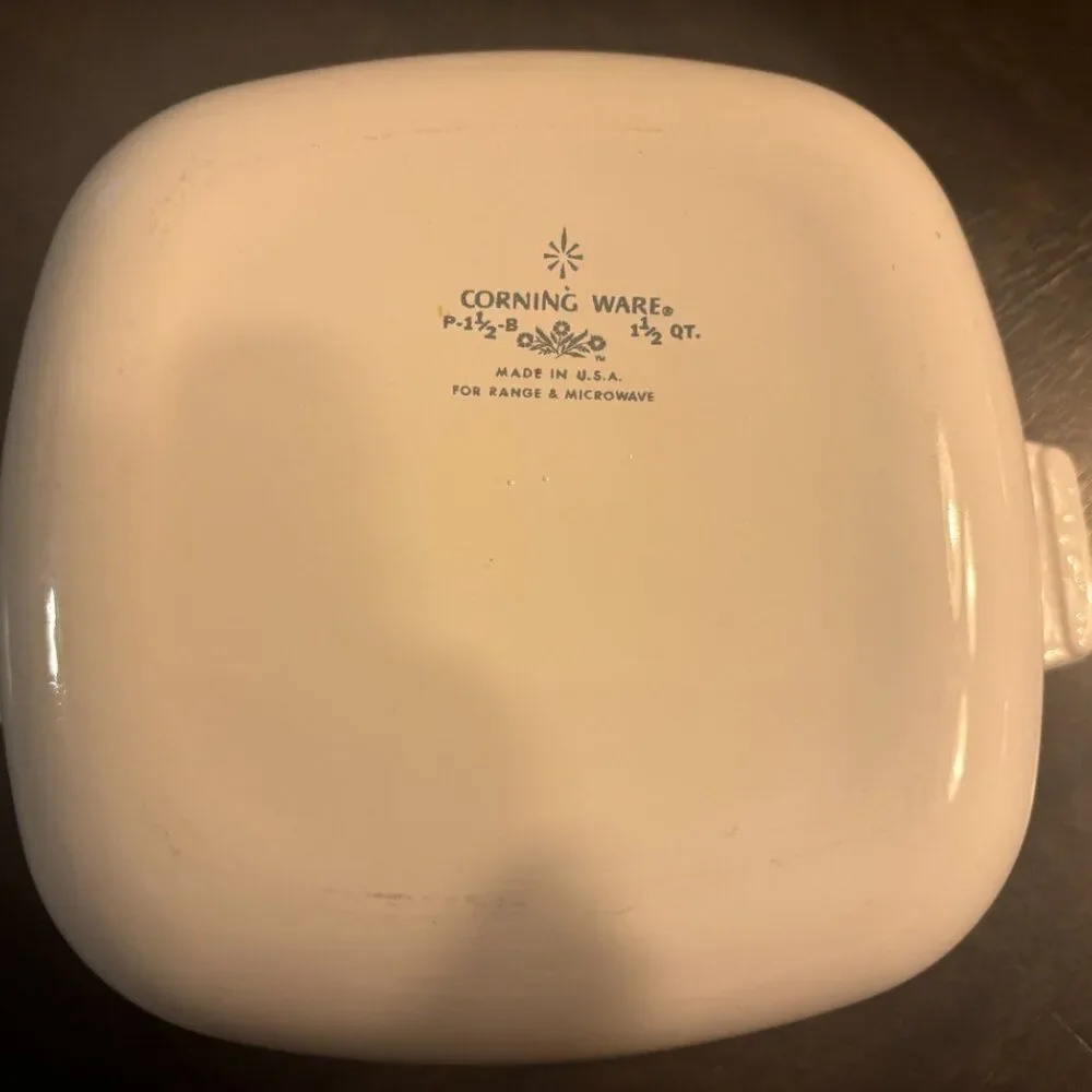 Vintage Corning Ware P-1-B Blue Cornflower 1.5 Qt Casserole - No Lid